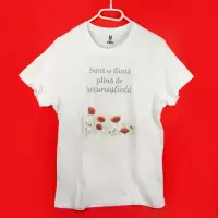 Tricou din bumbac - Sunt o ființă plină de recunoștință - Alec Blenche