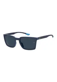 Ochelari de soare unisex cu lentile uni Sportate - Albastru oceanic