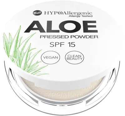 Bell HYPOAllergenic Pudră de față hipoalergenică cu aloe , SPF15, 02 Vanilla, 5 g