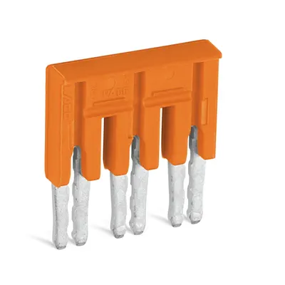 Jumper; insulated; 3-way; Nominal current 30 A; orange
