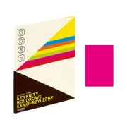 Etichete autocolante Grand 150-1063, 1/A4, 210x297mm, permanente, colturi drepte, roz fluorescent, top 25 coli