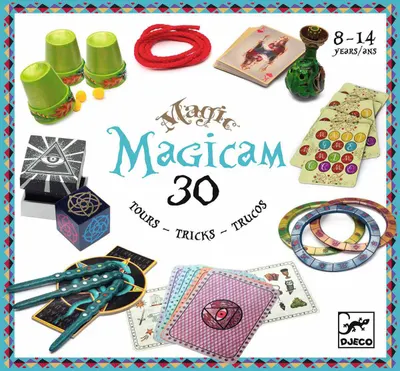 Set de trucuri pentru copii Djeco - Magicam, 30 de trucuri