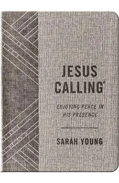 Jesus Calling (Textured Gray Leathersoft): Enjoying Peace in His Presence (with Full Scriptures)
