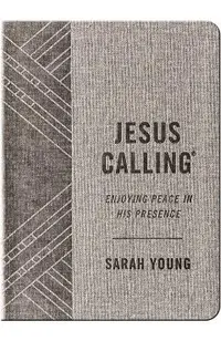 Jesus Calling (Textured Gray Leathersoft): Enjoying Peace in His Presence (with Full Scriptures)