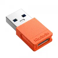 Adaptor Date si Incarcare USB-C - USB-A McDodo OT-6550, Portocaliu