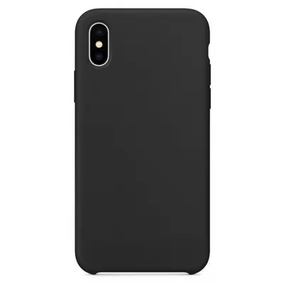 Husa pentru Apple iPhone XS / X, OEM, Pure Silicone, Neagra