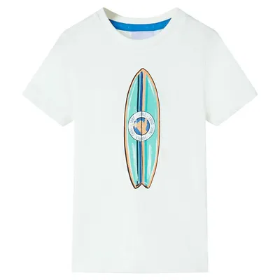 Tricou pentru copii cu mâneci scurte, ecru, 140