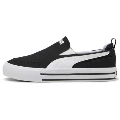 Pantofi sport unisex Puma Court Classic Vulc Slipon, Negru