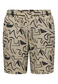 Pantaloni scurti barbati Sons - 22033513 - Poliester - Bej - Bej