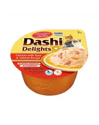 INABA Cat Dashi Delights hrana umeda pisica 70 g pui, ton si somon
