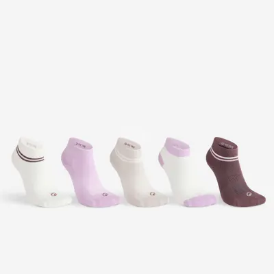 Set 5 șosete de sport trei sferturi RS 160 multicolor