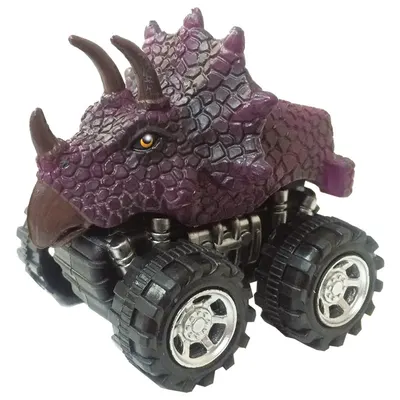 Mașinuță cu sistem friction triceratops multicolor