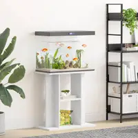 vidaXL Suport pentru acvariu, alb, 60x30x60 cm, lemn prelucrat