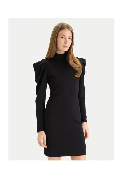 Rochie tricotata de dama 252AT3010 - negru