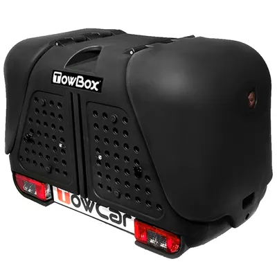 Cutie portbagaj pe carligul de remorcare Towbox V2 Negru