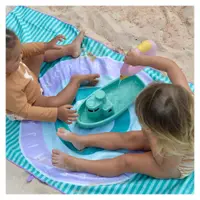 Prosop de plaja cu activitati Quut Toys 140 x 70 cm