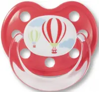 Baby Nova Suzetă din silicon pentru bebeluși - roșie