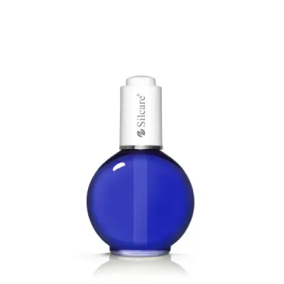 Ulei Cuticule cu Pipeta -75ml--Base One Silcare Vanilla Sky Blue