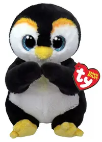 Jucărie de pluș TY Toys Beanie Bellies - Pinguin Neve, 15 cm