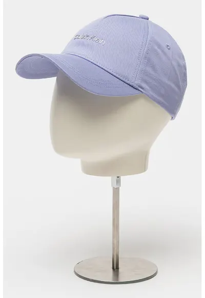 Sapca din bumbac organic cu aplicatie logo - Violet