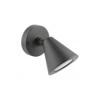 Corp de iluminat pentru exterior - Garden fixture LUSTINO-D , GU10, MAX.20W, IP44, AC220-240V, 50-60Hz, bottom wall lamp, graphite