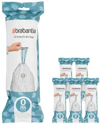 Sac de gunoi Brabantia - PerfectFit FlatBack+/Bo, mărimea O, 30 l, 120 buc, cutie