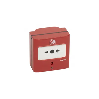 Manual call point pentru fire detection/alarm system -conventional -2 NO/NC -5 A -24 V= -RAL 3000