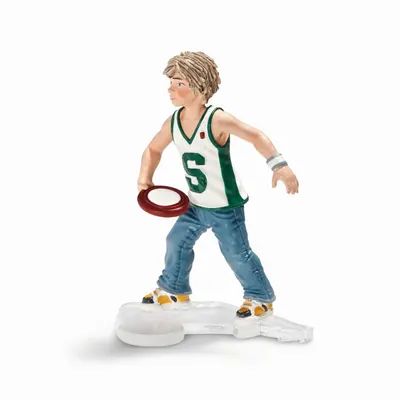 Figurina Schleich Farm Life - Baiat cu frisbee