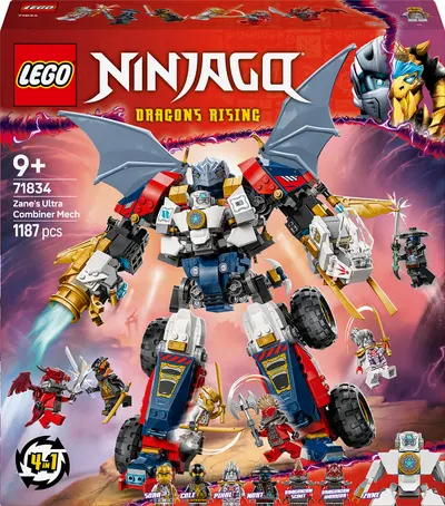 Constructor LEGO Ninjago - Robotul Ultra Combiner al lui Zane (71834)