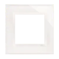 Rama simpla de sticla IP20/IP44(a se folosi cu DUN1 pentru IP44), alb perlat
