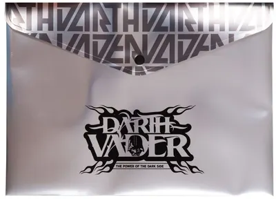 Mapă cu capsă Cool Pack Negru - Disney 100, A4, Darth Vader