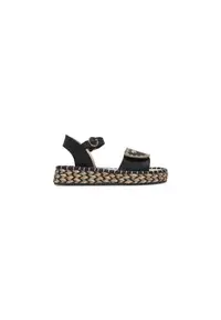 Espadrile fete 45643 Piele ecologica - Negru