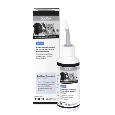 Solutie pentru sustinerea tractului gastrointestinal, DUOTOX LIQUID, Aflavet, 110ml