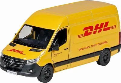 Mașinuță din metal Goki - Mercedes Benz Sprinter DHL, sortiment