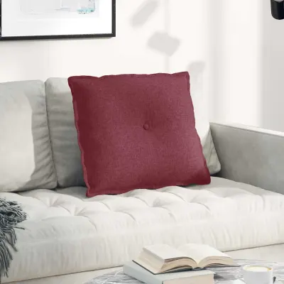 vidaXL Perna pentru spate Roșu Vin 60 x 19 x 50 cm țesătură