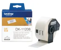 Bandă de hârtie Brother - DK-11208, pentru QL-500, 38 x 90mm, Black/White
