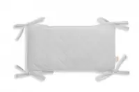 Protectie laterala pentru patut pachet 3x60 cm catifea Gri