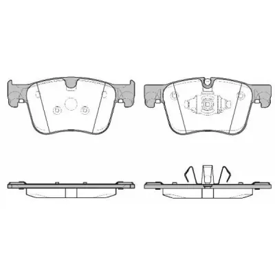 Set placute frana, frana disc REMSA 1560.10