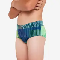 Costum de baie trunk înot Side Albastru-Verde Băieți adolescenți
