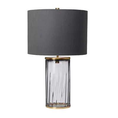 Veioza Reno Table Lamp – Smoke – Aged Brass
