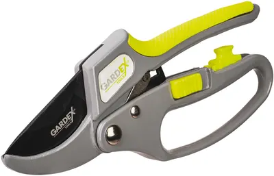 Foarfecă pentru vie Gardex - Strong GX, cu clichet și nicovală, 22 mm