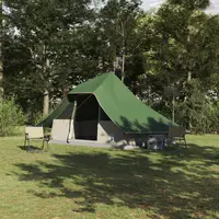 Gossi cort de familie tipi verde impermeabil pentru 10 persoane