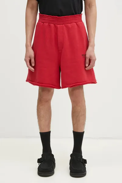 Helmut Lang pantaloni scurți din bumbac Pstcard Mini Sh.Cmbd