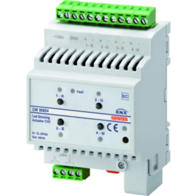 EASY DIMMER ACTUATOR - EASY - CVD - 12-24 V dc - 4 module - montare pe sina omega