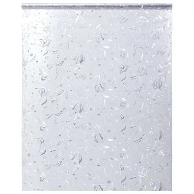 vidaXL Folie fereastră, model sablat cu floare, 90x500 cm, PVC