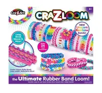 Set creativ de facut bratari din benzi elastice CrazArt Ultimate Rubber Band Loom 19128