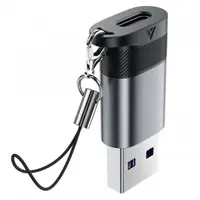 Adaptor Date si Incarcare USB-C - USB-A Acefast J8, Gri