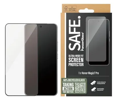 Protector de sticlă SAFE - Ultra Wide Fit, Honor Magic7 Pro, transparent