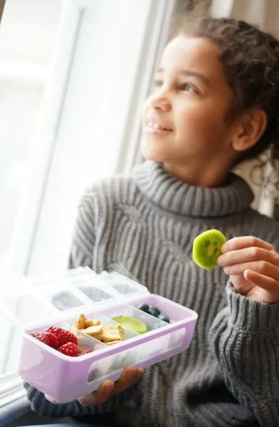 Cutie snack cu 4 compartimente Melii berry