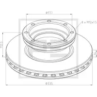 Disc frana PE Automotive 016.678-00A